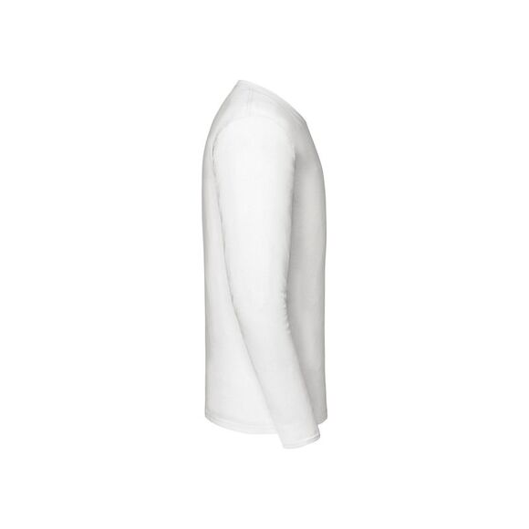 Fruit of the Loom Mens Iconic  Long-Sleeved T-Shirt / White - Picture 3 of 3